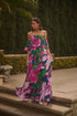 Ellerton Tropics Enamored Off the Shoulder Ruffle Dress